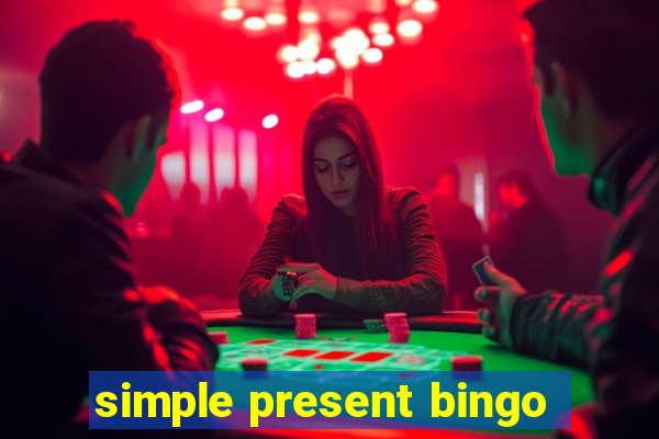 simple present bingo