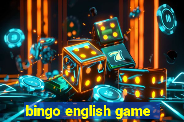 bingo english game