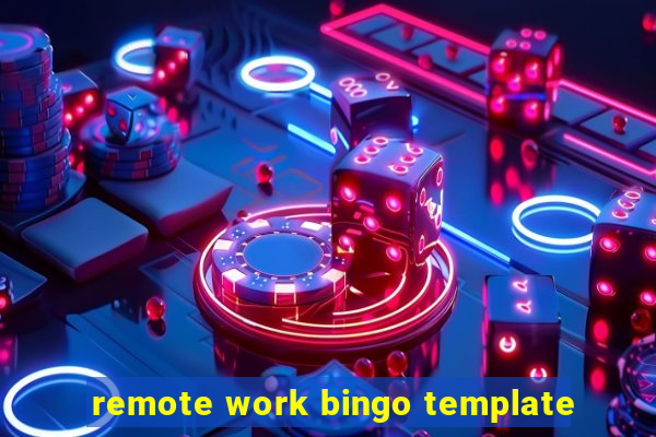 remote work bingo template