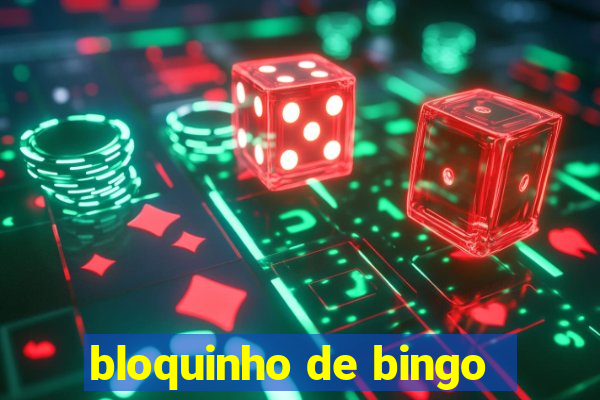 bloquinho de bingo