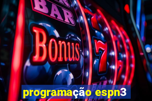 programação espn3