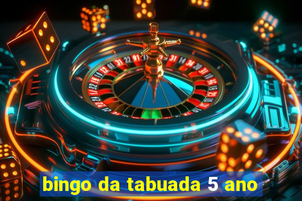 bingo da tabuada 5 ano