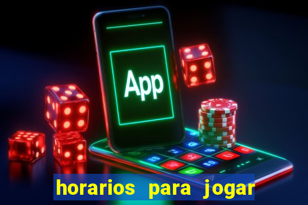 horarios para jogar fortune tiger