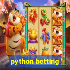 python betting