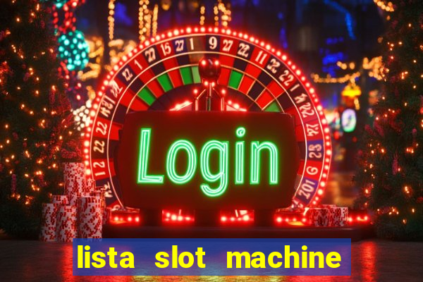 lista slot machine da bar