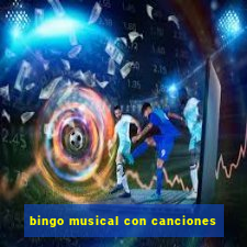 bingo musical con canciones