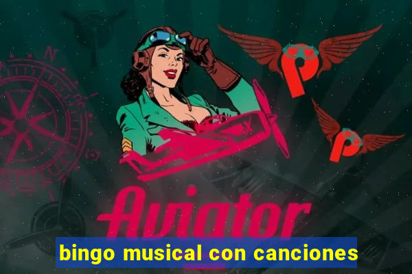 bingo musical con canciones