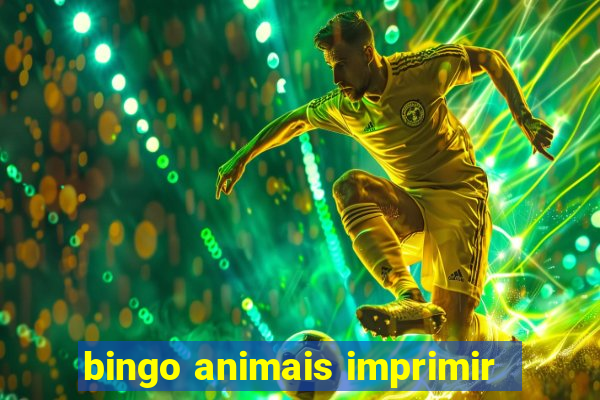 bingo animais imprimir