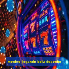 menino jogando bola desenho