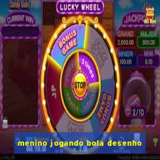 menino jogando bola desenho