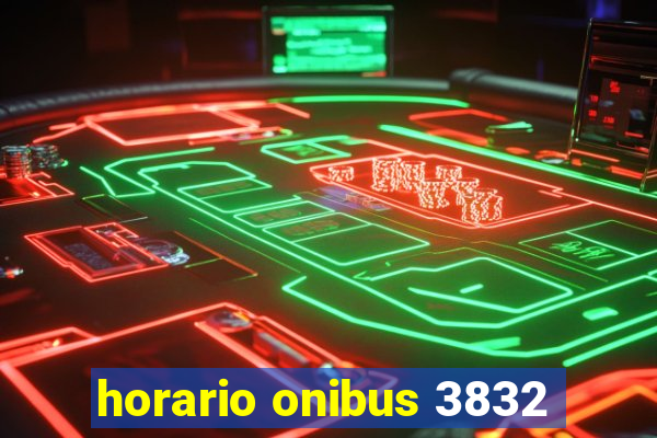 horario onibus 3832