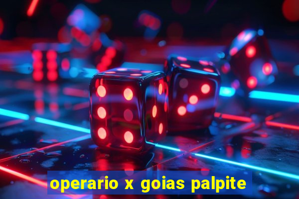 operario x goias palpite