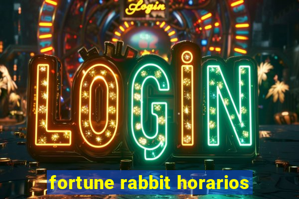 fortune rabbit horarios