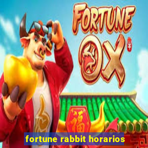 fortune rabbit horarios