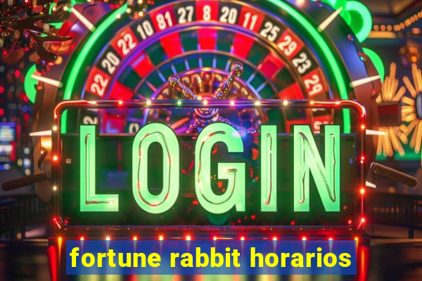 fortune rabbit horarios