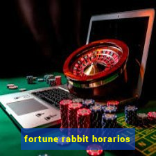 fortune rabbit horarios