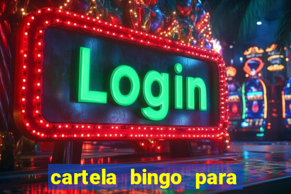 cartela bingo para cha de cozinha imprimir gratis