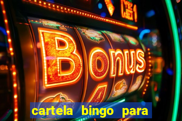 cartela bingo para cha de cozinha imprimir gratis