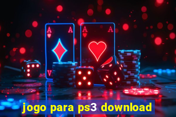 jogo para ps3 download