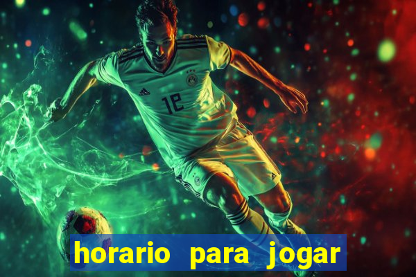 horario para jogar fortune tiger hoje