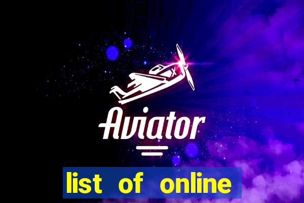 list of online slot sites