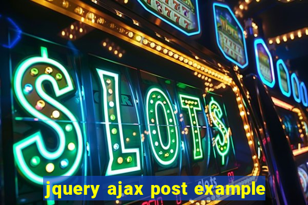 jquery ajax post example