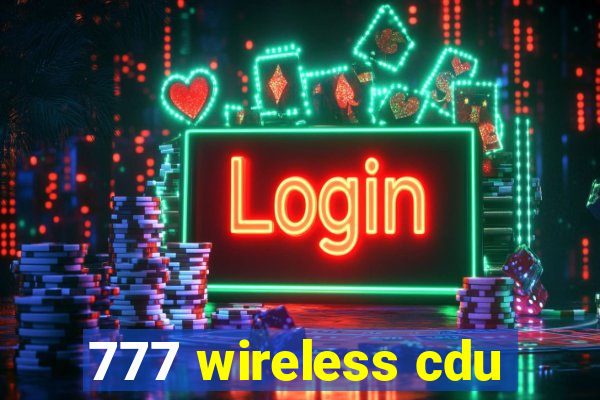 777 wireless cdu