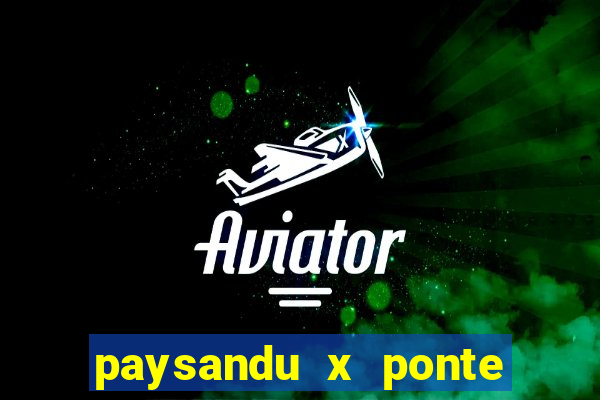 paysandu x ponte preta palpite