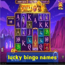 lucky bingo names