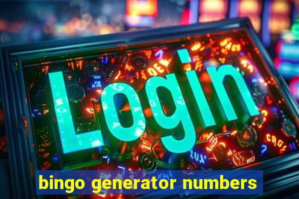 bingo generator numbers