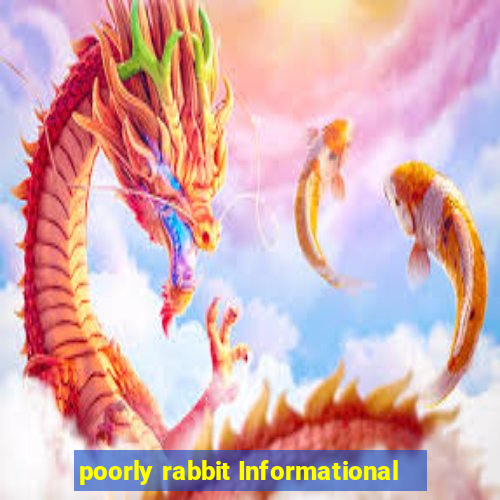 poorly rabbit Informational