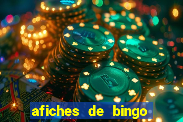 afiches de bingo para editar