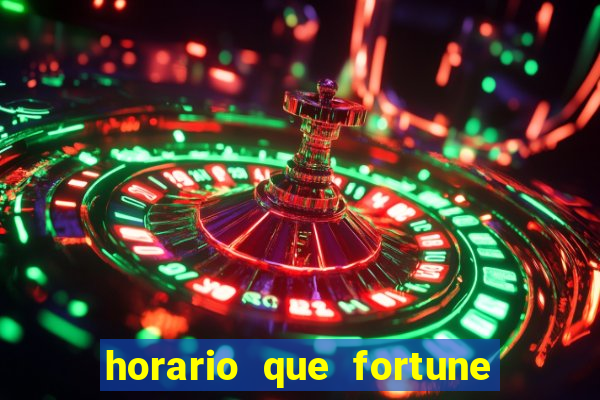 horario que fortune tiger paga