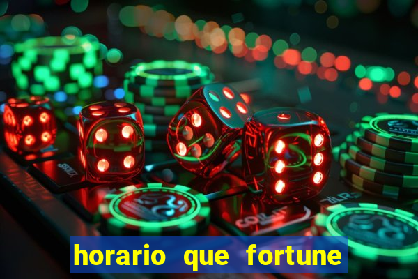 horario que fortune tiger paga