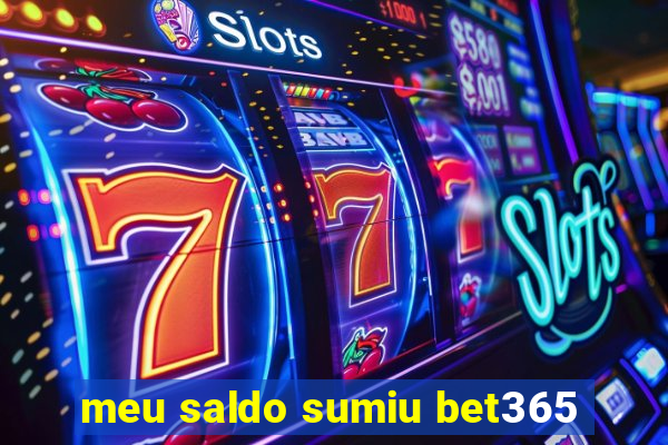 meu saldo sumiu bet365