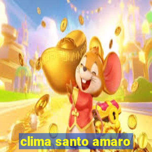 clima santo amaro