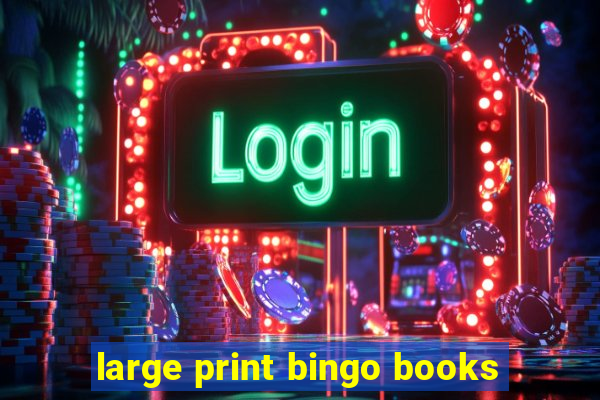 large print bingo books