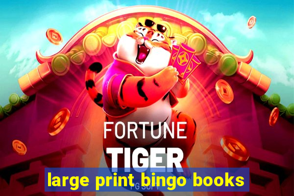 large print bingo books