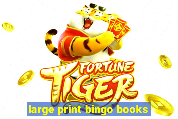 large print bingo books