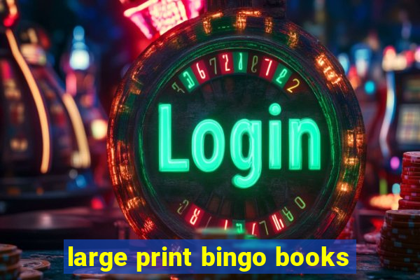 large print bingo books