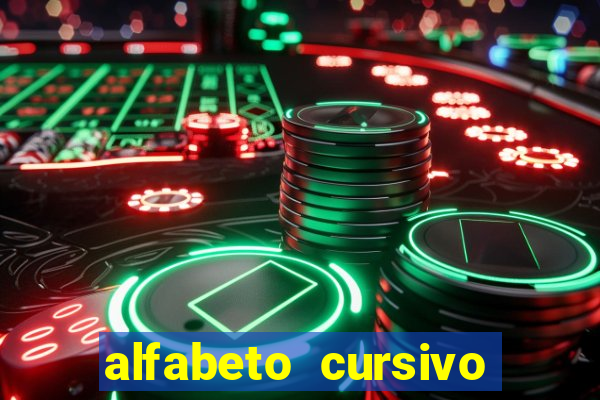 alfabeto cursivo para treinar caligrafia