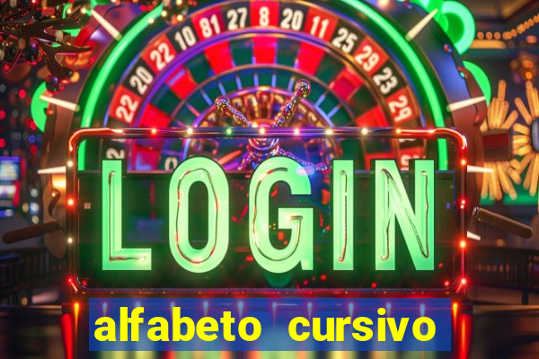 alfabeto cursivo para treinar caligrafia