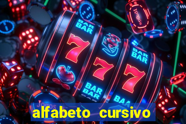 alfabeto cursivo para treinar caligrafia