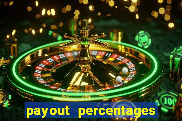 payout percentages of slot machines