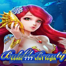 sonic 777 slot login