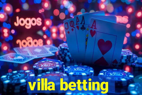 villa betting