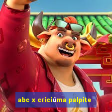 abc x criciúma palpite