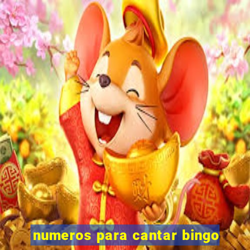 numeros para cantar bingo