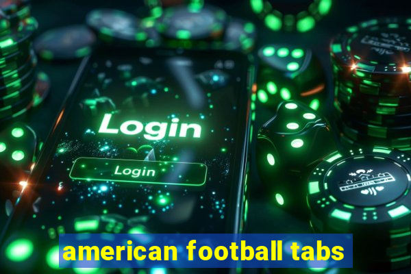 american football tabs