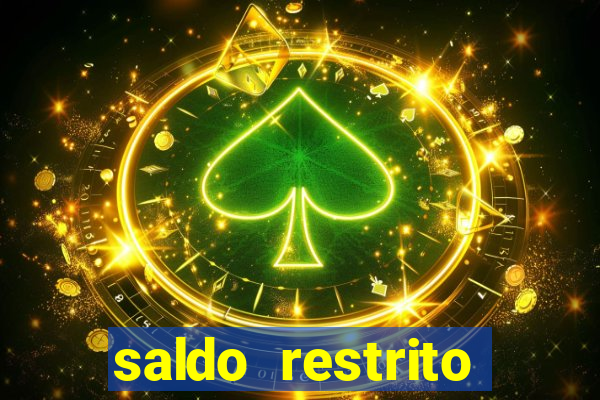 saldo restrito sporting bet